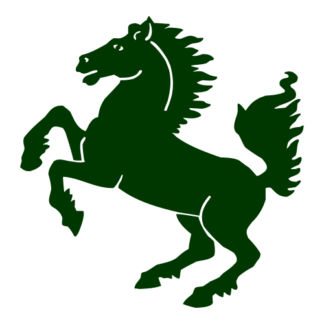 Horse Stallion Decal (Dark Green)